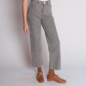 JESSE KAMM - PATCHFRONT HANDY PANTS ^ SMOKEY GREY AMERICAN DENIM - SIZE 02